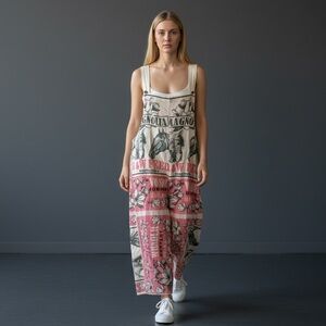 VINTAGE SACK HORSE PRINT OVERALLS